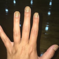 Nail Spa - Nail spa did these glittery nails. I got there dip polish and got number 15. They have lasted a long time.