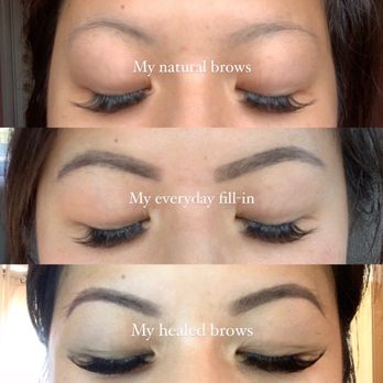 Brows By Chenny - My brows from start to finish - Permanent Makeup Near Me - Orange , California