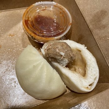 Jack's Bao - Inside of pork bun. Not even that tasty. - Shanghainese Near Me - Monterey, California Jack's Bao - Inside of pork bun. Not even that tasty. - Shanghainese Near Me - Monterey, California