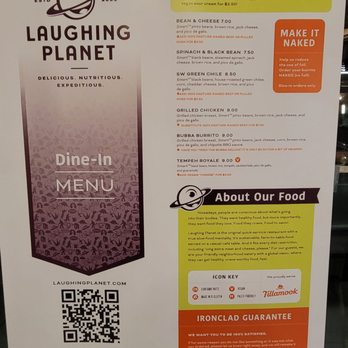 Laughing Planet - Menu - Juice Bars & Smoothies Near Me - Portland, Oregon