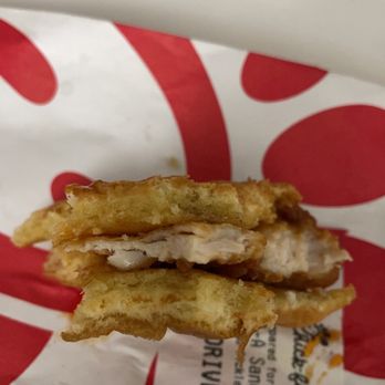 Chick-fil-A - Extremely thin Chick-fil-A- Chicken Sandwich - Fast Food Near Me - Knightdale, North Carolina