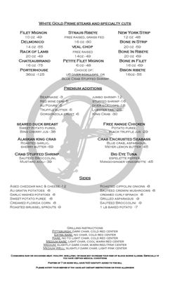 Menu photo 3 The Fort Steakhouse Fort Pierce, FL Menu photo 3 The Fort Steakhouse Fort Pierce, FL