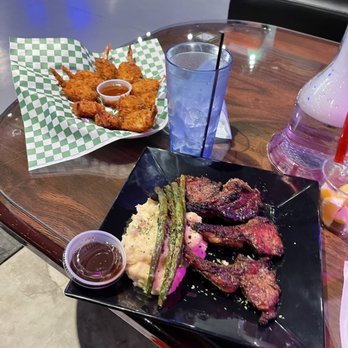 Azura Bar & Lounge - 9. Lamb Chops & coconut shrimp - Cocktail Bars Near Me - Houston, Texas