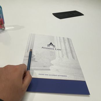 Avaness Law - nice and organized paperwork - Personal Injury Law Near Me - Burbank, California