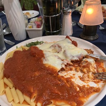 Tarantella Ristorante - Shrimp Parmigiana with penne - Pizza Near Me - Medford, New Jersey