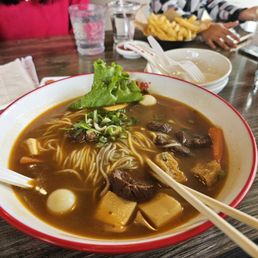 Beef Noodle with Braised Beef (solid 4.5 out of 5!). Very generous with protein. Beef Noodle with Braised Beef (solid 4.5 out of 5!). Very generous with protein.