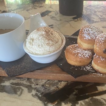 insideOUT - Italian breakfast. Yes, that's a mound of whipped cream. Amazing! - Lounges Near Me - San Diego, California