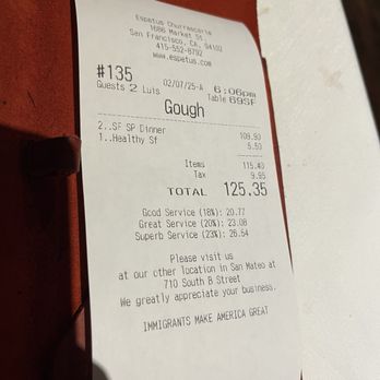 Espetus Churrascaria - Receipt for 2(dinner special) - Steakhouses Near Me - San Francisco, California Espetus Churrascaria - Receipt for 2(dinner special) - Steakhouses Near Me - San Francisco, California
