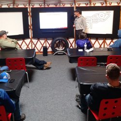 Bridgestone Winter Driving School - A heated yurt serves as our unique classroom and lunch area at our 75+ acre driving campus.