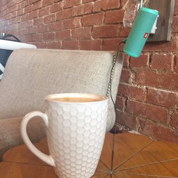 Summer Moon Coffee - Half moon latte and full moon mocha! They were fabulous. Tablet speaker  singing. - Coffee & Tea Near Me - Frisco, Texas