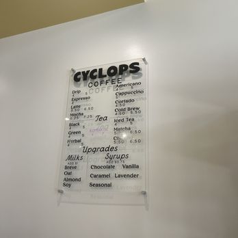Cyclops Coffee - Menu - Coffee & Tea Near Me - Long Beach, California