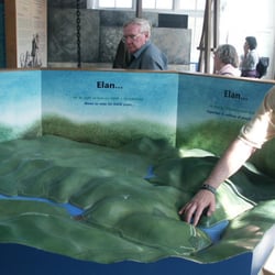 Elan Visitor Centre - Relief map, Elan Lakes Visitor Centre, Wales