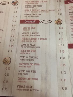 Menu photo 1 Fronte Del Porto Fiumicino, RM Menu photo 1 Fronte Del Porto Fiumicino, RM