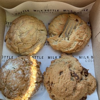 Milk Bottle Cookies - Top left to right snickerdoodle , peanut butter Bottom left to right gingerbread, s'mores - Bakeries Near Me - Waco, Texas Milk Bottle Cookies - Top left to right snickerdoodle , peanut butter Bottom left to right gingerbread, s'mores - Bakeries Near Me - Waco, Texas