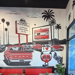 Back wall of shop. Back wall of shop.