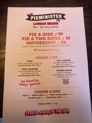 Menu photo 1 Pieminister Manchester, XGM