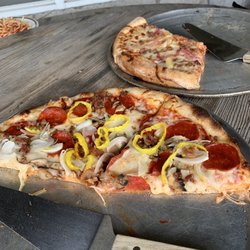 Joe and Mimi's Pizzeria - Both pies