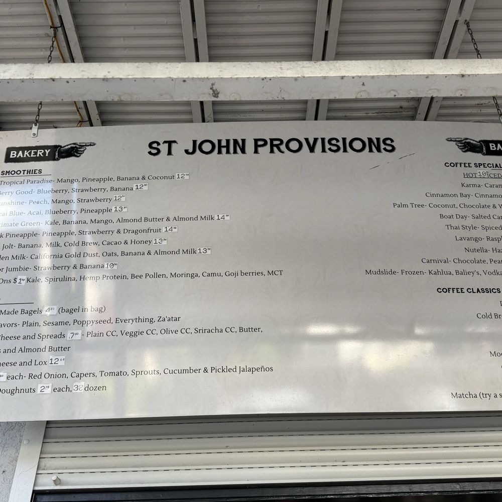 St John Provisions - Menu - Caribbean Near Me - St John, Virgin Islands St John Provisions - Menu - Caribbean Near Me - St John, Virgin Islands