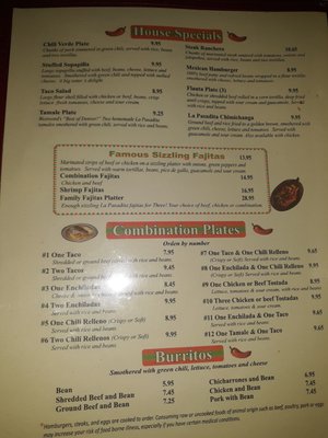 Menu photo 4 La Pasadita Inn Denver, CO Menu photo 4 La Pasadita Inn Denver, CO