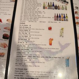 Drink menu