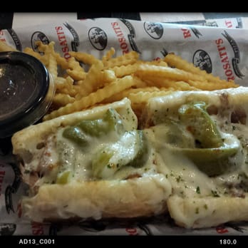 Rosati's Pizza - The Cheef - an Italian Beef sandwich covered with peppers and melted mozzarella.  The French roll was too soft and lacked flavor - Pizza Near Me - Madison, Wisconsin