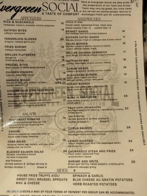 Menu photo 1 Evergreen Social Evergreen Park, IL Menu photo 1 Evergreen Social Evergreen Park, IL