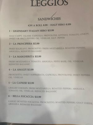 Menu photo 2 Leggios Deli Bay Shore, NY Menu photo 2 Leggios Deli Bay Shore, NY