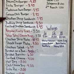 Matta's Burger Place - Menu as of June 30, 2024