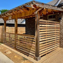 First Fence - Fence and pergola combo