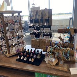 The Fishing Grounds - Locally sourced earrings made from salmon skin and otoliths (ear bone from halibut and cod)
