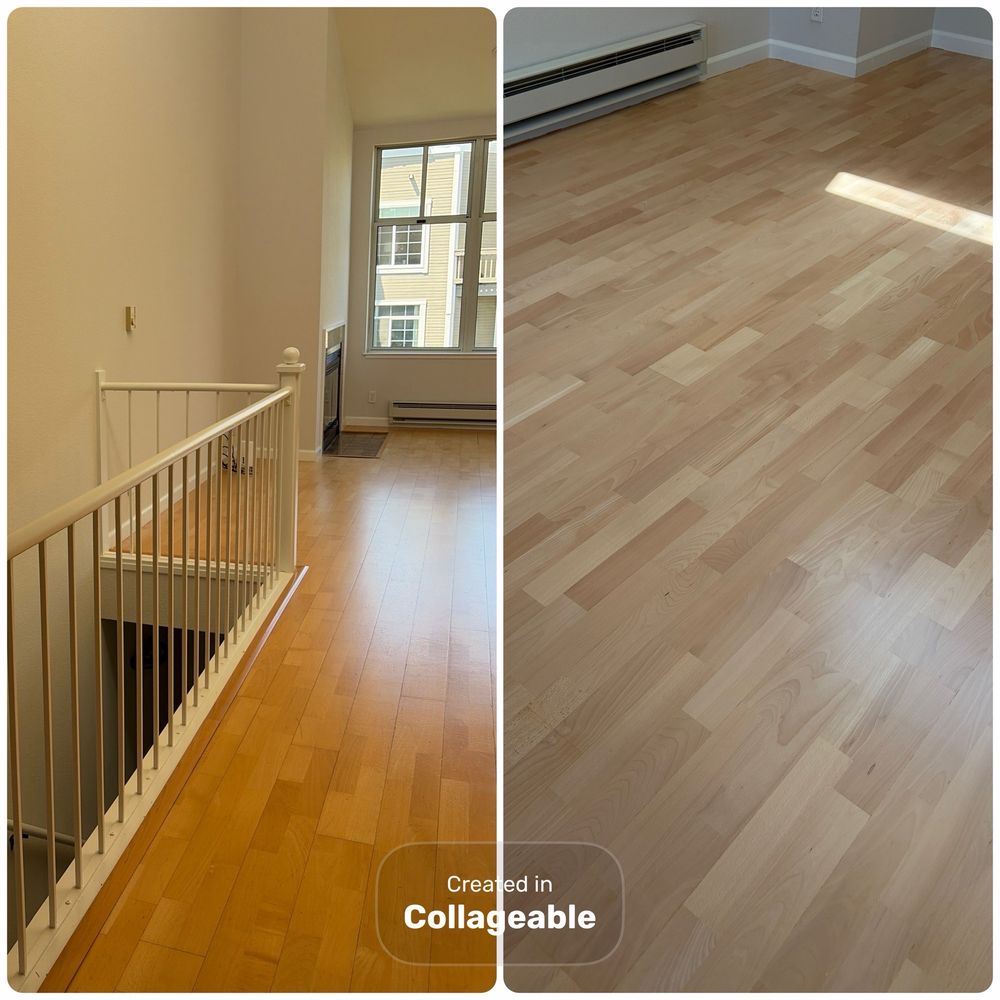 Flooring before and after! Flooring before and after!