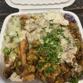 Falafel Stop - Jerusalem Mix plate - Falafel Near Me - Sunnyvale, California