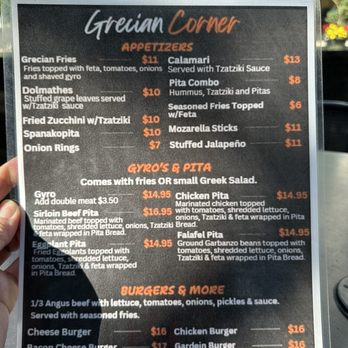 Grecian Corner - Menu - Greek Near Me - Seattle, Washington Grecian Corner - Menu - Greek Near Me - Seattle, Washington