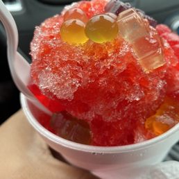 Dressed cherry sno cone Dressed cherry sno cone