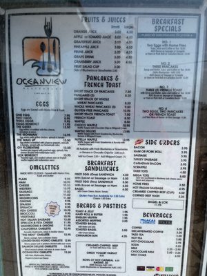 Menu photo 3 Ocean View Family Restaurant Cape May, NJ