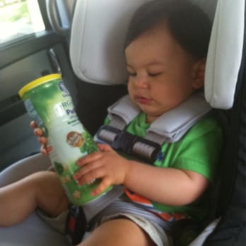 Orbit Baby - Future Elite Yelper Ian J., snacking on organic green cereal puffs in his G3 seat! - Baby Gear & Furniture Near Me - Newark, California