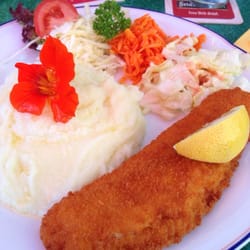 Gaststätte Fröhlich - Alaskaseelachsfilet mit Kartoffelmuss