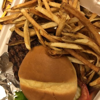 The CORRAL - Elk burger with fries - Burgers Near Me - Gardiner, Montana The CORRAL - Elk burger with fries - Burgers Near Me - Gardiner, Montana