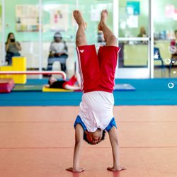 The Little Gym of Spring - Handstands build upper body strength and core muscles