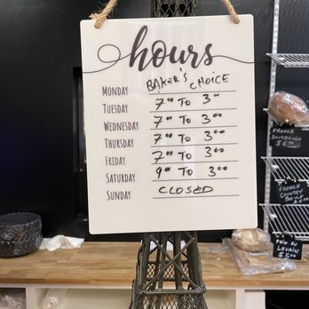 Breakfast Paris - Hours. Notice Monday is Baker's choice. - Breakfast & Brunch Near Me - Greensboro, North Carolina