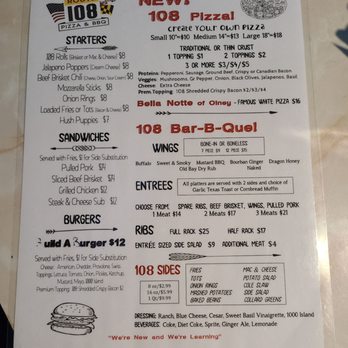 Route 108 Pizza And BBQ - Pizza Near Me - Sandy Spring, Maryland