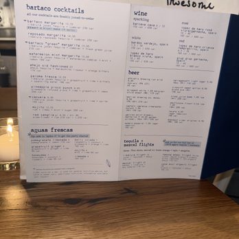 Bartaco - Drink Menu - Mexican Near Me - Garden City, New York Bartaco - Drink Menu - Mexican Near Me - Garden City, New York