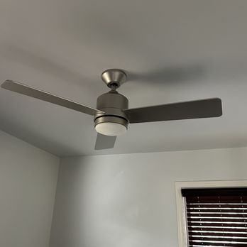 Jobbees - guestroom with fan and light fixture - Electricians Near Me