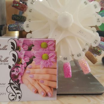 La Bella Nail Spa - My personal nail professional Thank you Hannah for my beautiful pink ombre glitter tips. I'm not ready for Valentine's Day on the town - Nail Salons Near Me - Salinas, California