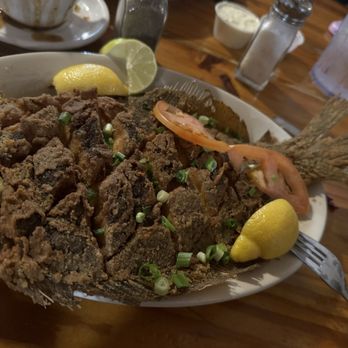 Stingaree - Fried flounder - Seafood Near Me - Crystal Beach, Texas