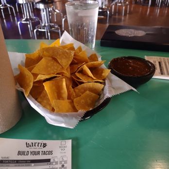 Barrio Tacos - Chips and salsa were delicious! The salsa had a smokey taste to it but I very much enjoyed it - Do-It-Yourself Food Near Me - Columbus, Ohio