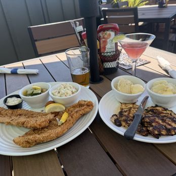 Lazy Beagle - Catfish dinner with slaw and zucchini, herb grilled chicken with mashed potatoes. - Pubs Near Me - Sweetwater, Tennessee Lazy Beagle - Catfish dinner with slaw and zucchini, herb grilled chicken with mashed potatoes. - Pubs Near Me - Sweetwater, Tennessee
