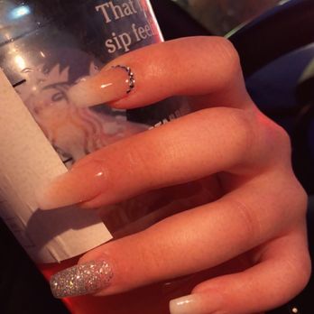 Rendezvous Nails & Spa - Ombre Nails Acrylic/ Coffin/ Rhinestone- $50 - Nail Salons Near Me - San Marcos , California Rendezvous Nails & Spa - Ombre Nails Acrylic/ Coffin/ Rhinestone- $50 - Nail Salons Near Me - San Marcos , California