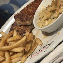 Cowboy Pork Chops with Seasoned French Fries and Steakhouse Mac & Cheese Cowboy Pork Chops with Seasoned French Fries and Steakhouse Mac & Cheese