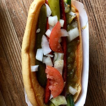 Shake Shack Coral Gables - Shack-Cago Dog with the works - Burgers Near Me - Coral Gables, Florida Shake Shack Coral Gables - Shack-Cago Dog with the works - Burgers Near Me - Coral Gables, Florida